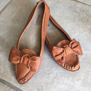 Miu Miu Leather Mocassins 39